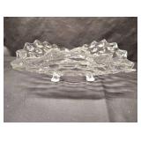 Fostoria American Clear Glass three-toed tricorne bowls Fostoria American Clear Glass three-toed tricorne bowls