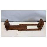 Carved, Adjustable Book Ends Carved, Adjustable Book Ends