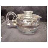 VINTAGE PYREX FLAMEWARE GLASS TEAPOT VINTAGE PYREX FLAMEWARE GLASS TEAPOT