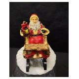 CLEAR GLASS COOKIE JAR WITH SANTA LID CLEAR GLASS COOKIE JAR WITH SANTA LID