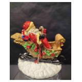 CLEAR GLASS COOKIE JAR WITH SANTA LID CLEAR GLASS COOKIE JAR WITH SANTA LID