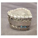 METAL HEART SHAPED TRINKET BOX WITH NATURAL STONES AND CRYSTALS SMALL QUARTZ STONE AND 3 HEART SHAPED STONE PENDANTS METAL HEART SHAPED TRINKET BOX WITH NATURAL STONES AND CRYSTALS SMALL QUARTZ STONE AND 3 HEART SHAPED STONE PENDANTS