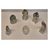 Crystal Glass Figurines Manger Collection, 5 Pieces Crystal Glass Figurines Manger Collection, 5 Pieces