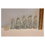 Crystal Glass Figurines Manger Collection, 5 Pieces Crystal Glass Figurines Manger Collection, 5 Pieces