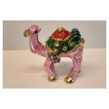 Santa Chimney Trinket Box with Pink Camel Trinket Box Santa Chimney Trinket Box with Pink Camel Trinket Box