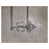 WROUGHT IRON DOUBLE TOWEL BAR WROUGHT IRON DOUBLE TOWEL BAR