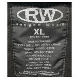 CRW Black Cotton Canvas Work Jacket, Size XL CRW Black Cotton Canvas Work Jacket, Size XL