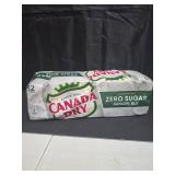 Canada Dry Caffeine Free Zero Sugar Ginger Ale Soda Pop  12 fl oz  12 Pack Cans