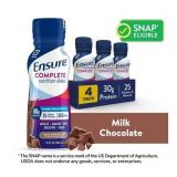 Ensure COMPLETE Nutrition Shake  30g Protein  Milk Chocolate  10 fl oz 4 Pack