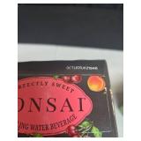 Bonsai Cherry Peach Sweetened Sparkling Water, 12 fl oz cans, 8 pack
