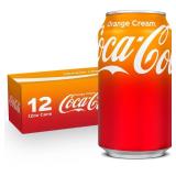 Coca-Cola Orange Cream Soda, 12 oz. cans (Pack of 12)