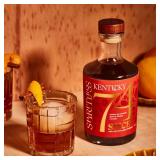 Kentucky 74 Spiced Non-Alcoholic Cinnamon Whiskey, Alcohol-Free Spirit for Cocktails, 700ml Bottle