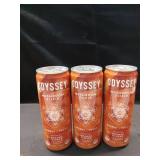 3 pk Odyssey - Sparkling Energy Orange Ginger -12 Oz