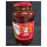Lao Gan Ma Spicy Chili Crisp Hot Sauce Restaurant Size 23.63 oz (670g) Authentic Chinese Chili Oil with Crunchy Bits