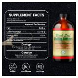 HERBOGANIC Black Seed Living Bitter 16oz Pack of 1 - Natural Blend of Black Seed, Fennel Seed, Cinnamon and Fenugreek to Support Digestive Health