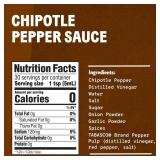 TABASCO Brand Chipotle Pepper Hot Sauce, Medium Heat, Glass Bottle, Smoky & Smooth, Great for Marinating or Grilling Meats, Chicken Burritos, & More, 5 Fl Oz (Pack of 1)