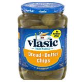 VLASIC, BREAD & BUTTER CHIPS, 24oz