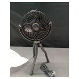 4 in. Personal Octopus Clip on Fan in Black