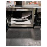 19 in. 0.9 cu. ft. 900-Watt Countertop Microwave Oven in Stainless Steel with Convection and Air Fry