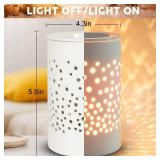 Ceramic Electric Wax Melt Warmer Candle Waxing Warmer Burner Melt Wax Cube Melter Fragrance Warmer- Ideal Gift for Wedding, Spa and Aromatherapy - Retail: $20 Ceramic Electric Wax Melt Warmer Candle Waxing Warmer Burner Melt Wax Cube Melter Fragrance Warmer- Ideal Gift for Wedding, Spa and Aromatherapy - Retail: $20