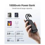 Portable Apple Watch Charger, 10000mAh Mini Power Bank for iWatch,Fast Charging Phone Charger with Built in Cable, Compatible with Apple Watch 9/Ultra/8/7/6/Se/5/4/3/2/iPhone14/13/12/11/ iPod/Samsung  Portable Apple Watch Charger, 10000mAh Mini Power Bank for iWatch,Fast Charging Phone Charger with Built in Cable, Compatible with Apple Watch 9/Ultra/8/7/6/Se/5/4/3/2/iPhone14/13/12/11/ iPod/Samsung