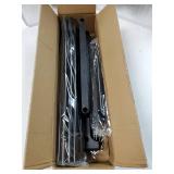 SONGMICS Shoe Rack, 2-Tier Shoe Organizer, Metal Storage Shelf, Upright or Upside Down, for 15-18 Pairs, Stackable, for Entryway, 11.8 x 46.1 x 13.4 Inches, Black ULSA032B01 - Retail: $22 SONGMICS Shoe Rack, 2-Tier Shoe Organizer, Metal Storage Shelf, Upright or Upside Down, for 15-18 Pairs, Stackable, for Entryway, 11.8 x 46.1 x 13.4 Inches, Black ULSA032B01 - Retail: $22