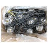 Outdoor String Lights 50ft, G40 Led Patio Globe Lights with 26pcs Bulbs,Waterproof Shatterproof Dimmable Connectable Hanging for Cafe, Bistro, Backyard, Gazebo, Balcony, Party, Black - Retail: $25 Outdoor String Lights 50ft, G40 Led Patio Globe Lights with 26pcs Bulbs,Waterproof Shatterproof Dimmable Connectable Hanging for Cafe, Bistro, Backyard, Gazebo, Balcony, Party, Black - Retail: $25
