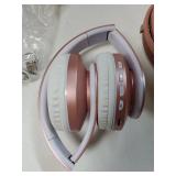 Bluetooth Headphones Over-Ear, Foldable Wireless and Wired Stereo Headset Micro SD/TF, FM for Cell Phone, PC, Soft Earmuffs &Light Weight for Prolonged Wearing(Rose Gold) - Retail: $17 Bluetooth Headphones Over-Ear, Foldable Wireless and Wired Stereo Headset Micro SD/TF, FM for Cell Phone, PC, Soft Earmuffs &Light Weight for Prolonged Wearing(Rose Gold) - Retail: $17