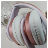 Bluetooth Headphones Over-Ear, Foldable Wireless and Wired Stereo Headset Micro SD/TF, FM for Cell Phone, PC, Soft Earmuffs &Light Weight for Prolonged Wearing(Rose Gold) - Retail: $17 Bluetooth Headphones Over-Ear, Foldable Wireless and Wired Stereo Headset Micro SD/TF, FM for Cell Phone, PC, Soft Earmuffs &Light Weight for Prolonged Wearing(Rose Gold) - Retail: $17
