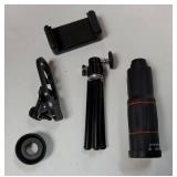Phone Camera Lens Kit 28X Telephoto Lens for iPhone with E-Clip and Tripod, Suitable for Most Smartphones (Black) Phone Camera Lens Kit 28X Telephoto Lens for iPhone with E-Clip and Tripod, Suitable for Most Smartphones (Black)