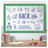 Green Glitter Bulletin Board Borders, 65.6Ft Shiny Green Scalloped Border Trims Sparkle Self-Adhesive Bulletin Stickers Green Border Bulletin Board for Classroom School Office Wall Decor - Retail: $10 Green Glitter Bulletin Board Borders, 65.6Ft Shiny Green Scalloped Border Trims Sparkle Self-Adhesive Bulletin Stickers Green Border Bulletin Board for Classroom School Office Wall Decor - Retail: $10