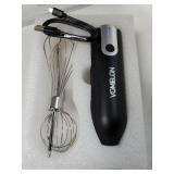 Electric Hand Mixer Whisk| Wireless Rechargeable Handheld Egg Beater with 2 Stainless Steel Mixing Heads | Portable Kitchen Aid Hand Mixer for Egg, Milkshake Cream, Cake, Baking & Cooking-Black - Reta Electric Hand Mixer Whisk| Wireless Rechargeable Handheld Egg Beater with 2 Stainless Steel Mixing Heads | Portable Kitchen Aid Hand Mixer for Egg, Milkshake Cream, Cake, Baking & Cooking-Black - Reta