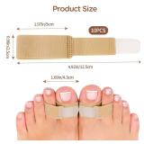 Adjustable Fabric Toe Wraps - Comfortable Toe Corrector Protectors for Bunion Relief and Foot Care - Retail: $5 Adjustable Fabric Toe Wraps - Comfortable Toe Corrector Protectors for Bunion Relief and Foot Care - Retail: $5