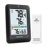 Indoor Outdoor Thermometer Wireless, Weather Stations Wireless Indoor Outdoor, Outdoor Thermometers for Patio House, Black with 1 Sensor - Retail: $16 Indoor Outdoor Thermometer Wireless, Weather Stations Wireless Indoor Outdoor, Outdoor Thermometers for Patio House, Black with 1 Sensor - Retail: $16