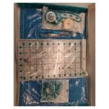 Headley Tools Rotary Cutter Set - 45mm Fabric Cutter, 5 Extra Rotary Blades, A3 Cutting Mat, Quilting Ruler and Sewing Clips, Craft Knife Set, Ideal for Crafting, Sewing, Patchworking, Turquoise - Ret Headley Tools Rotary Cutter Set - 45mm Fabric Cutter, 5 Extra Rotary Blades, A3 Cutting Mat, Quilting Ruler and Sewing Clips, Craft Knife Set, Ideal for Crafting, Sewing, Patchworking, Turquoise - Ret