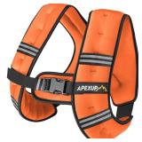 APEXUP 5lbs Weighted Vest Men Women, Weight Vest for Women Workout Equipment for Strength Training Running (Orange) - Retail: $30 APEXUP 5lbs Weighted Vest Men Women, Weight Vest for Women Workout Equipment for Strength Training Running (Orange) - Retail: $30