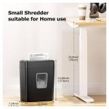 Paper Shredder, 8-Sheet Crosscut Shredder with 4.2 Gallon Bin Shred Credit Card/Mail/Staple/Clip, P-4 Security Level Document Shredder with Handle for Home Office (C261-C) - Retail: $34 Paper Shredder, 8-Sheet Crosscut Shredder with 4.2 Gallon Bin Shred Credit Card/Mail/Staple/Clip, P-4 Security Level Document Shredder with Handle for Home Office (C261-C) - Retail: $34