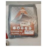 RAINDEWAY Tarps Heavy Duty Waterproof 20x30 Feet,10Mil Thick Multipurpose Large Tarp Cover with Metal Grommets and Reinforced Edges,Silver/Brown Tarp RAINDEWAY Tarps Heavy Duty Waterproof 20x30 Feet,10Mil Thick Multipurpose Large Tarp Cover with Metal Grommets and Reinforced Edges,Silver/Brown Tarp
