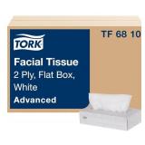 Tork Advanced Facial Tissue White Soft, Gentle 2-Ply, F1 Dispenser Compatible 30 Boxes x 100 Tissues (TF6810) Tork Advanced Facial Tissue White Soft, Gentle 2-Ply, F1 Dispenser Compatible 30 Boxes x 100 Tissues (TF6810)