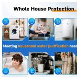 PUREPLUS Whole House Water Filter Housing, 10x4.5" Sediment Cartridge Universal Housing, Pre-Filtration System, with Pressure Gauge, 1" NPT Port - Retail: $43" PUREPLUS Whole House Water Filter Housing, 10x4.5" Sediment Cartridge Universal Housing, Pre-Filtration System, with Pressure Gauge, 1" NPT Port - Retail: $43"