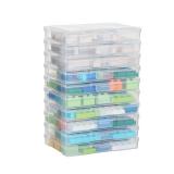 Party Club of America Transparent 5 x 7" Photo Storage Boxes - Photo Organizer Cases Photo Keeper Picture Storage Containers Box for Photos - 9 Pack (Clear) - Retail: $19" Party Club of America Transparent 5 x 7" Photo Storage Boxes - Photo Organizer Cases Photo Keeper Picture Storage Containers Box for Photos - 9 Pack (Clear) - Retail: $19"
