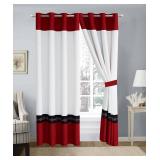 Grand Linen 3 Piece Queen Size Burgundy RED/Black/White Double-Needle Stitch Puckered Pinch Pleat-Embroidered Duvet Cover Set Grand Linen 3 Piece Queen Size Burgundy RED/Black/White Double-Needle Stitch Puckered Pinch Pleat-Embroidered Duvet Cover Set