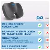 Everlasting Comfort Doctor Recommended Memory Foam Seat Cushion for Office Chairs & Car Seat - Ergonomic Office Desk Accessories for Tailbone Pain Relief, Sciatica & Back Support - Retail: $60 Everlasting Comfort Doctor Recommended Memory Foam Seat Cushion for Office Chairs & Car Seat - Ergonomic Office Desk Accessories for Tailbone Pain Relief, Sciatica & Back Support - Retail: $60