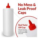 Reli. Plastic Squeeze Bottles, 32 oz. | 4 Pack | Condiment Squeeze Bottles for Sauces | Clear w/Red Twist Cap | 32 Ounce Hot Sauce, Ketchup | Condiments, Olive Oil, Liquids Reli. Plastic Squeeze Bottles, 32 oz. | 4 Pack | Condiment Squeeze Bottles for Sauces | Clear w/Red Twist Cap | 32 Ounce Hot Sauce, Ketchup | Condiments, Olive Oil, Liquids