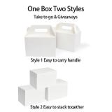 Happyhiram 30 CT Large Welcome Boxes with Handles White, 9x6x6 Gable Gift Easter Boxes Cardboard Paper Party Favor Boxes Barn Style Carry Out Box Recyclable Paper Gift Packaging Boxes for Food Box Happyhiram 30 CT Large Welcome Boxes with Handles White, 9x6x6 Gable Gift Easter Boxes Cardboard Paper Party Favor Boxes Barn Style Carry Out Box Recyclable Paper Gift Packaging Boxes for Food Box