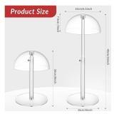 JUESHA 2 Pack Clear Acrylic Hat Display Stand Height Adjustable, Countertop Hat Holder for Baseball Caps Cowboy, Wig Head Counter Stand for Closet (PATENT PENDING) JUESHA 2 Pack Clear Acrylic Hat Display Stand Height Adjustable, Countertop Hat Holder for Baseball Caps Cowboy, Wig Head Counter Stand for Closet (PATENT PENDING)