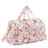 Dansydaisy Large Quilted Travel Duffle Bag for Women Floral Portable Gym Lightweight Weekender Bag with Zipper Pockets Workout Grocery Pouch Duffle Pouch for Travel Work(Pink Floral) Dansydaisy Large Quilted Travel Duffle Bag for Women Floral Portable Gym Lightweight Weekender Bag with Zipper Pockets Workout Grocery Pouch Duffle Pouch for Travel Work(Pink Floral)