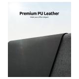 YSAGi Leather Desk Protector, Office Mat, Large Mouse Mat, Non-Slip PU Leather Blotter, Laptop Desk, Waterproof Writing Pad for Office and Home (Dark Grey, 23.6" x 13.8") YSAGi Leather Desk Protector, Office Mat, Large Mouse Mat, Non-Slip PU Leather Blotter, Laptop Desk, Waterproof Writing Pad for Office and Home (Dark Grey, 23.6" x 13.8")