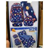 Kids 4pc School Backpack Set with Lunch Bag Pencil Case and Nap Mat Blue Space Kids 4pc School Backpack Set with Lunch Bag Pencil Case and Nap Mat Blue Space