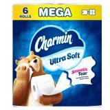 Charmin Ultra Soft Toilet Paper - 6 Mega Rolls Charmin Ultra Soft Toilet Paper - 6 Mega Rolls